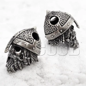 CooB Paracord Bead Beads Charm Zombie Viking Skull for Bracelet Lanyard KeyChain - Picture 1 of 6