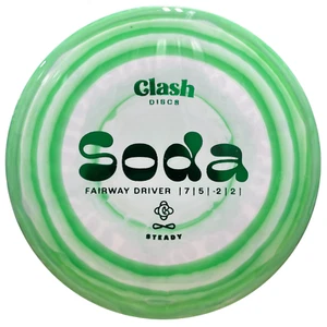 Clash Discs - Soda - Steady Ring Plastic - 7 Speed Understable Disc Golf Driver - Picture 1 of 1