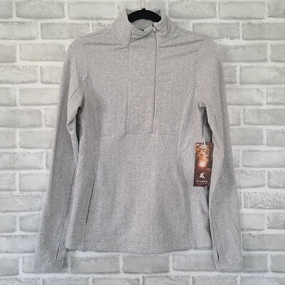 Kyodan Outdoor Athletic Pullover Jacket 1/2 Zip Gray Womens XS NEW - Image 1 of 4
