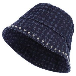 Denim Fisherman Hat Hawaiian Bucket Hat Tropical Bucket Hat Washed Bucket Hat - Picture 1 of 12