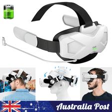 Adjustable Head Strap VR Headset With Battery Charger Bracket For Oculus Quest 2