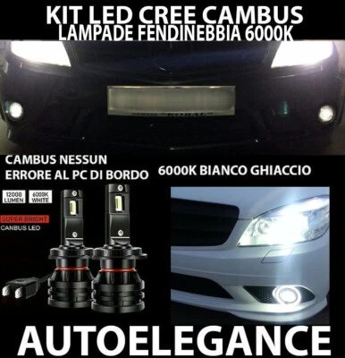 MERCEDES CLASSE C W204 LAMPADE FENDINEBBIA H11 LED 10.000LM - AT - Immagine 1 di 4
