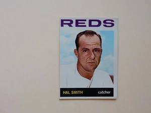 1964 Topps Baseball Trading Card # 233 - Hal Smith - Cincinnati Reds - Catcher - Picture 1 of 2