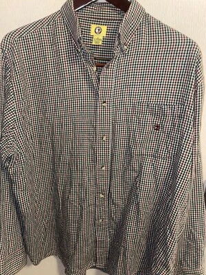 Duck Head Button Up Shirt Mens XL Multi Colored Check Long Sleeve.            C1 - Image 1 of 4