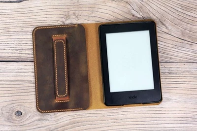 Leather Kindle paperwhite 12th 11th gen generation case cover - Image 1 of 4