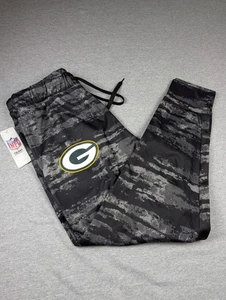 Neu mit Etikett NFL Team Apparel Green Bay Packers Jogginghose Herren Medium schwarz grau Tarnmuster - Bild 1 von 6