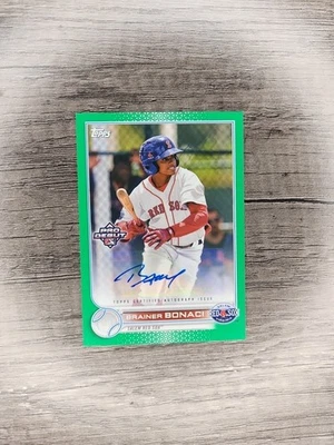 2022 Topps Pro Debut - Brainer Bonaci #PD-79 Green Autographs /99 (AU, RC) - Image 1 of 2
