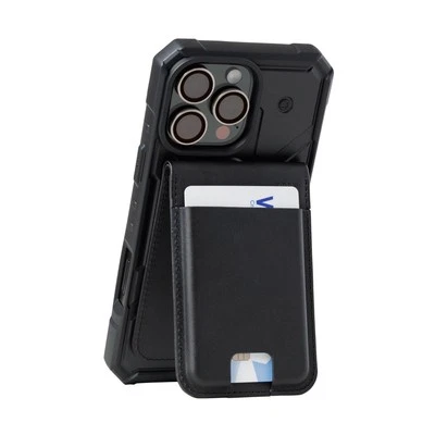 UAG Metropolis Magnetic Wallet 5 Card Holder Kickstand, PU Vegan Leather Black - Image 1 of 4