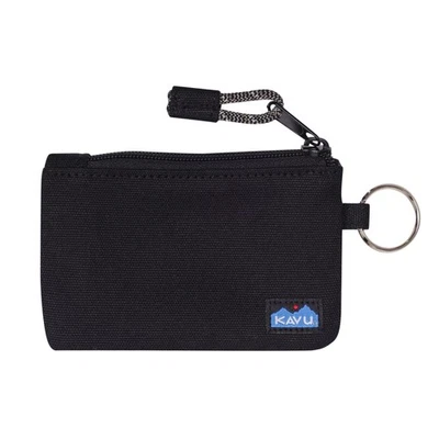 Cartera KAVU Stirling Doble Cara Delgada Algodón Lona Cremallera Talla Única Negra Foto 1 de 4