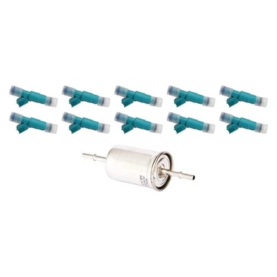 For Ford E-350 Super Duty 08 Motorcraft Fuel Injector w Fuel Filter Kit Foto 1 de 3