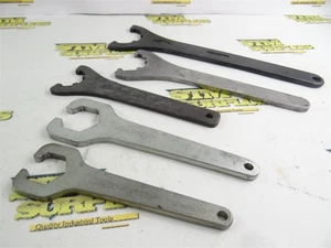 5 ASSORTED ER TYPE COLLET NUT SPANNER WRENCHES ER16-ER32 SCHAUBLIN ETM REGO-FIX - Picture 1 of 14
