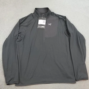 Arcteryx Delta 1/2 Zip Pullover Mens Large Black Performance Fleece Outdoor - Picture 1 of 11