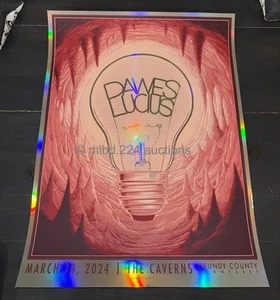 DAWES & LUCIUS - Mar 10 The Caverns 2024 Santora Limited FOIL Poster - caves TN - Picture 1 of 6