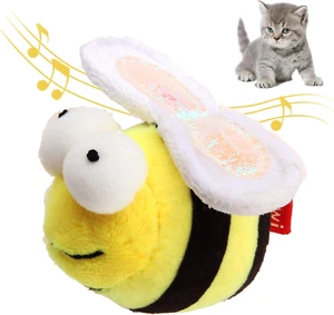 Juguete de sonido de abeja chirpiante para gatos, juguetes interactivos para gatos chirriantes juego de cazador de melodía - Imagen 1 de 12