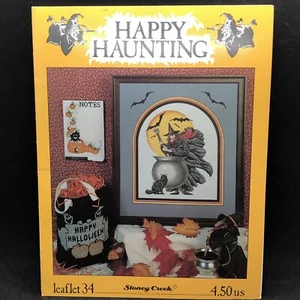 Happy Haunting Witch Strange Brew Halloween Kreuzstichmuster Stoney Creek - Bild 1 von 11
