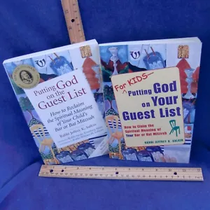 PUTTING GOD ON THE GUEST LIST 2 Bar Bat B'nai Mitzvah Kids Parents Salkin NEW - Foto 1 di 4