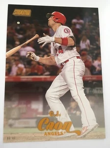 2017 Topps Stadium Club Jumbo 5x7 C.J. Cron Angels 7 #’d 02/10 Gold - Picture 1 of 1