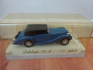 1/43 SOLIDO AGE D'OR - CLASSIC DELAHAYE 135 M BLUE DIECAST CAR REF 4048 - Picture 1 of 3