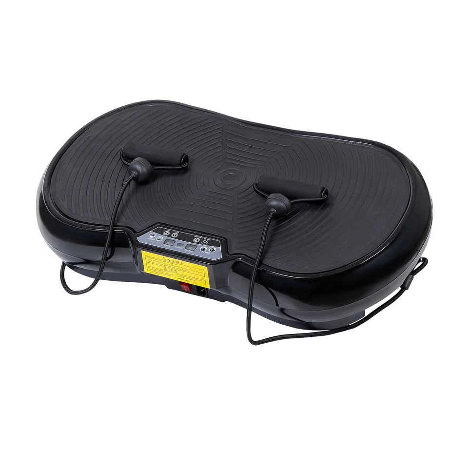 Vibration Plate Fitness Platform Exercise Machine Vibrating Full Body Slim Black - Image 1 of 4