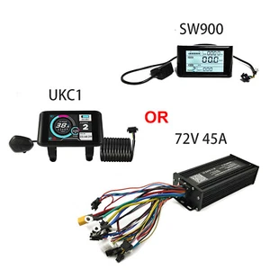 EBike 48V/52V/60V/72V 45A 1500W-3000W SineWave Controller+SW900/UKC1 LCD Display - Picture 1 of 10
