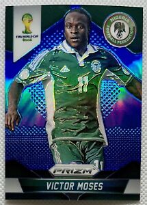 2014 Panini Prizm World Cup Blue Prizm /199 Victor Moses #151