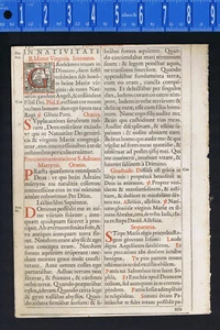 1626 Missal Leaf - Feast of the Assumption, Virgin Mary -Woodcut - Picture 1 of 3