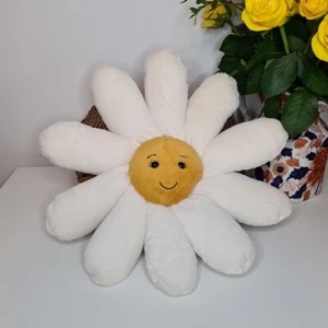 Jellycat Flower Fleury Daisy - Large Daisy Plush - With Tags 15" Floral White - Picture 1 of 17