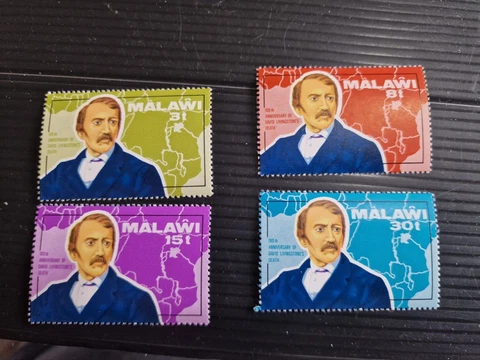 MALAWI 1973 SG 435-438 DEATH CENT OF LIVINGSTONE (1ST ISSUE) MNH Cover