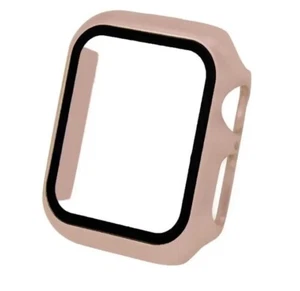 CUSTODIA COVER PROTEZIONE FULL VETRO PER APPLE WATCH 4 5 6 SE ROSA - Foto 1 di 7
