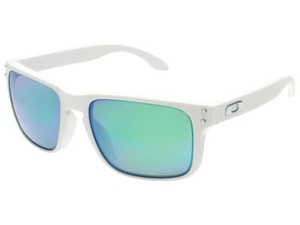 Oakley Holbrook Polarized Sunglasses OO9102-H255 Matte White/Prizm Jade - Picture 1 of 1