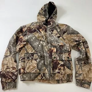 Outfitters Ridge Hooded Jacket Youth Large 12/14 Hood Camo RealTree Hunting - Picture 1 of 12