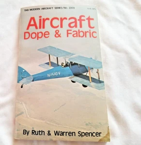 Aircraft Dope And Fabric Ruth And Warren Spencer Tab Modern Aircraft Series 2203 - Picture 1 of 3