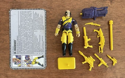 Hasbro GI Joe Battle Corps DR. MINDBENDER 1993 de colección 100 % completo con tarjeta Foto 1 de 4