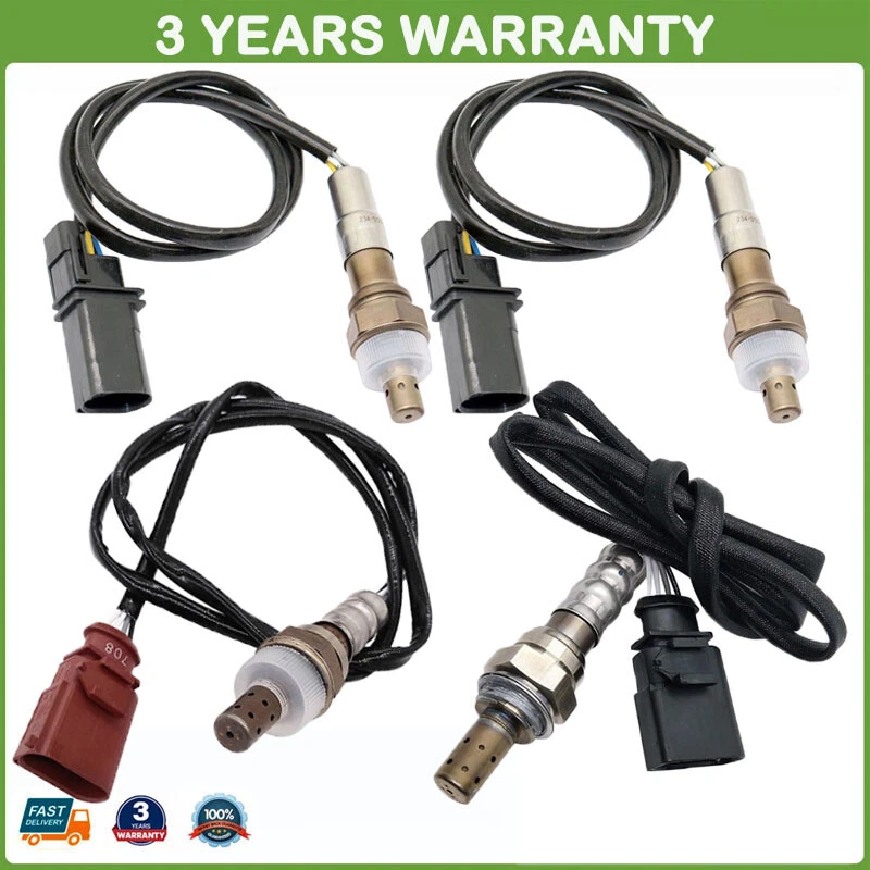 Juego de 4 sensores de oxígeno arriba+abajo para Audi A6 y A4 2005 2006 2007 2008 2009 3,2 L V6 Foto 1 de 4