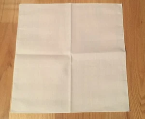 Napkins, a set of 4 polyester and cotton, white/ creamy 16 x16, new - Picture 1 of 4