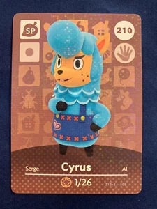 Carta amiibo Cyrus Animal Crossing #210 - Foto 1 di 2