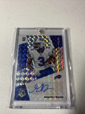 2020 Panini Mosaic Rookie Autograph Gabriel Davis Mosaic #RA39 Prizm RC Auto  - Image 1 of 2