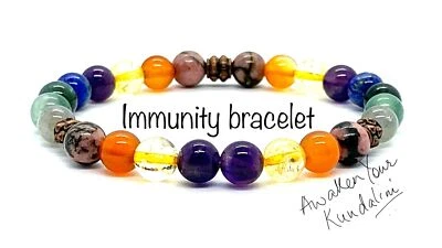 Unleash Harmony & Positivity: Amethyst, Citrine, Moss Agate, Lapis Lazuli - Image 1 of 4