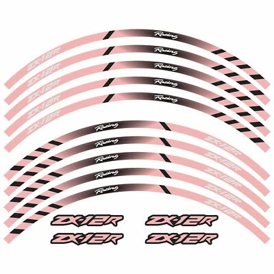 For Kawasaki ZX12R 17" Motorcyle Reflective Wheel Rim Tape Decal Stripes Sticker Foto 1 de 4