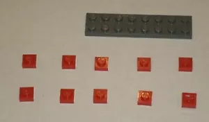 LEGO NUEVO 1x1 Placa Roja (10x) 302421 Ladrillo 3024 - Imagen 1 de 1