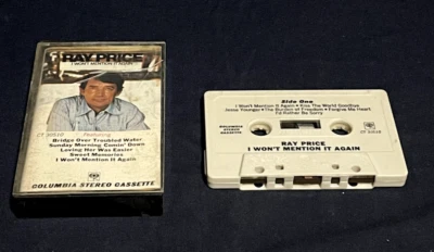 Ray Price I Won't Mention it Again CASSETTE TAPE CBS RECORDS VINTAGE 80s Foto 1 de 4