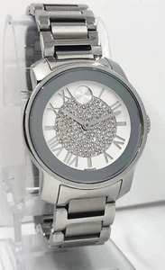 Movado Bold Women's Watch Silver Tone All Steel Dazzling Pavé Crystals 3600254 - Picture 1 of 8