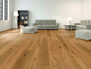 PARKETT PUDERBACH LANDHAUSDIELE EICHE NATURGEÖLT ART. 107 GEBÜRSTET CLICK SYSTEM - Bild 1 von 9