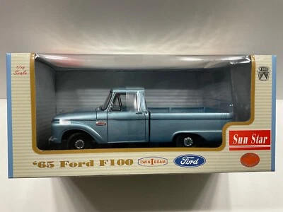 SUN STAR CLASSIC MODELS 1:18 SCALE ‘65 FORD F-100 - LIGHT BLUE - NEW IN PACKAGE! - Image 1 of 4