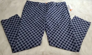 JOE FRESH Slim Fit Mid-Rise Pants Side Pockets Navy Blue Woman's Size 16 NEW Y1 - Picture 1 of 18