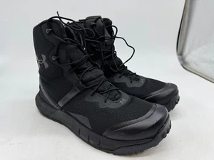 Under Armour Micro G Valsetz Tactical Boots Men's Black Side Zip Ankle - 12 - Picture 1 of 8
