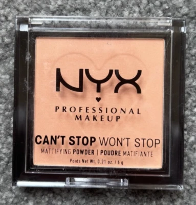 NYX Professional Makeup Can't Stop Won't Stop Mattifying Powder Peach - NEW - Image 1 of 4