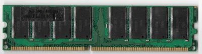 ELPIDA 1GB PC-3200 400MHZ 64X8 CL3 184-PIN 2RX8 2.5V DDR MEMORY - Image 1 of 2