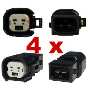 4 x Adaptador de inyección de combustible - BOSCH EV6 (Hembra) a BOSCH EV1 (Macho) Enchufe inyector - Imagen 1 de 3