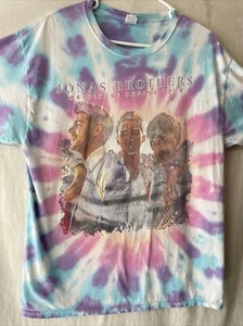 Jonas Brothers “Happiness Begins Tour 2019” Tie Dye Concert T-Shirt / Size L - Picture 1 of 2